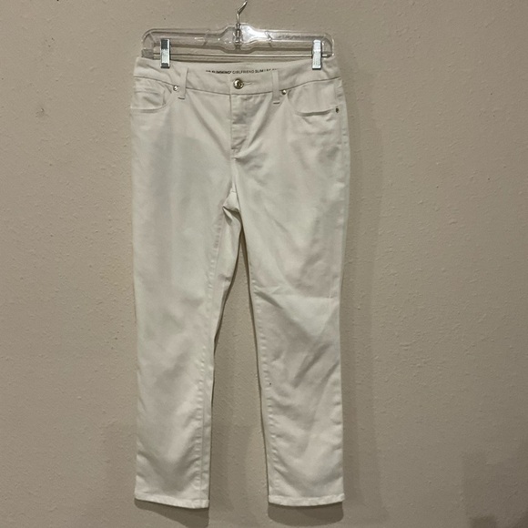 Chicos So Slimming Girlfriend Jean White Slim Leg Ankle Size 2P (Chico’s 00P) - Picture 1 of 12
